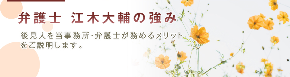 弁護士江木大輔の強み